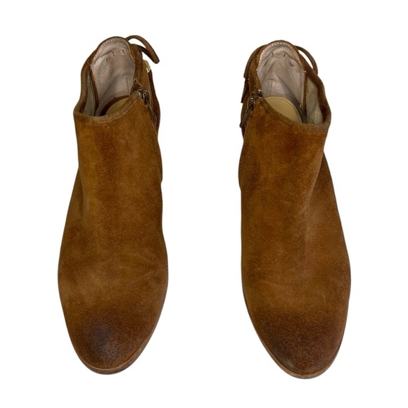 Michael Kors Jennings Chestnut Suede Tassel Cowgirl Booties Size 7 - Picture 3 of 12